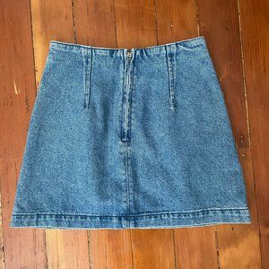 Topshop petite denim mini skirt